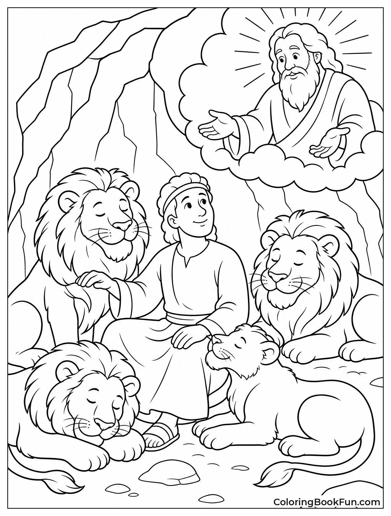 Daniel with Peaceful Lions