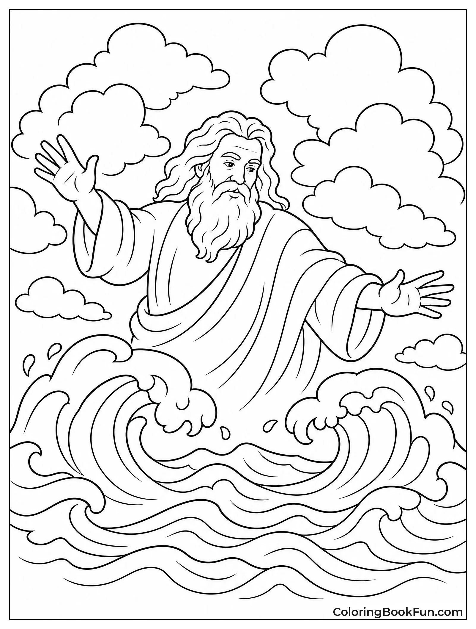 God Forming Oceans and Skies