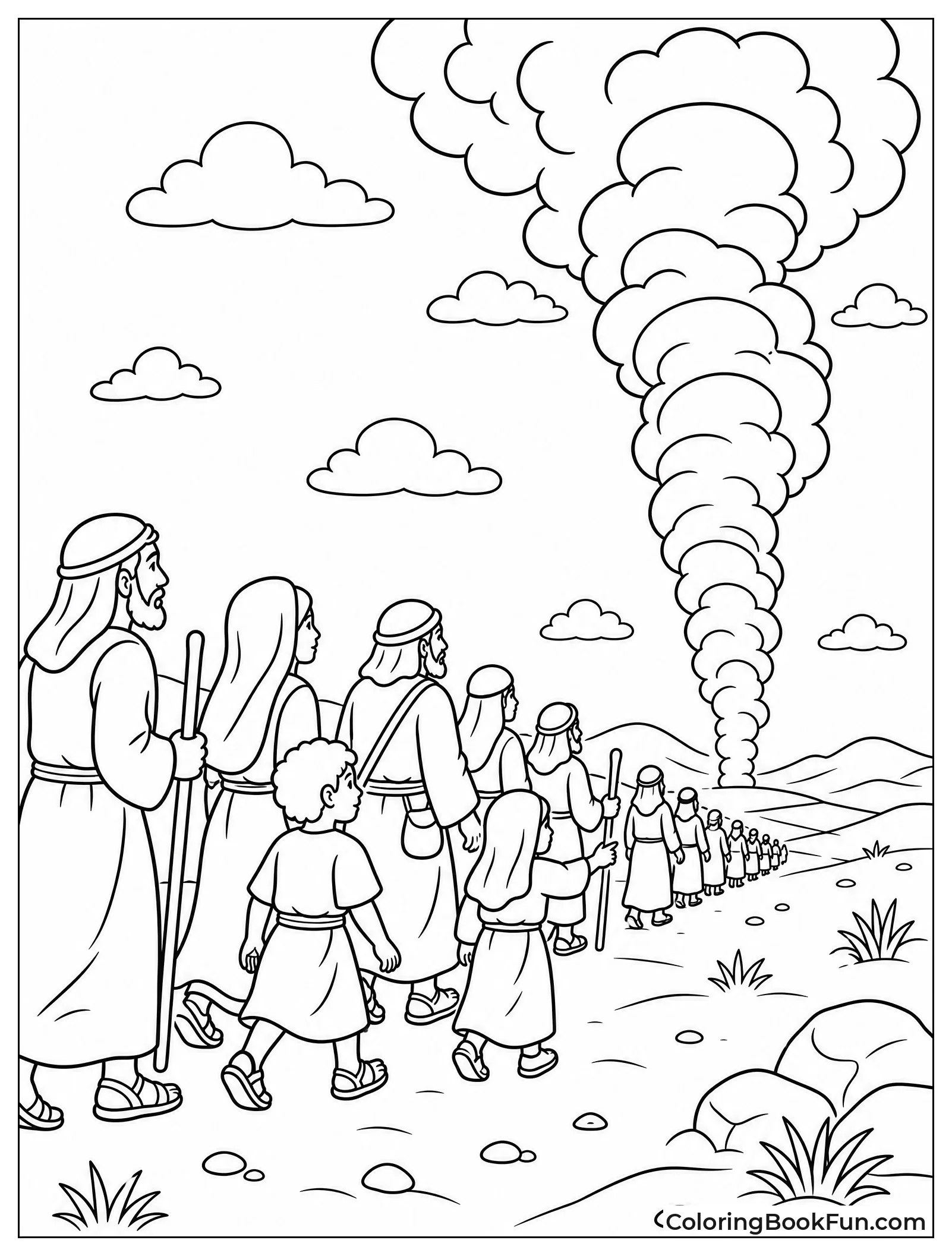 Israelites Following Cloud Pillar