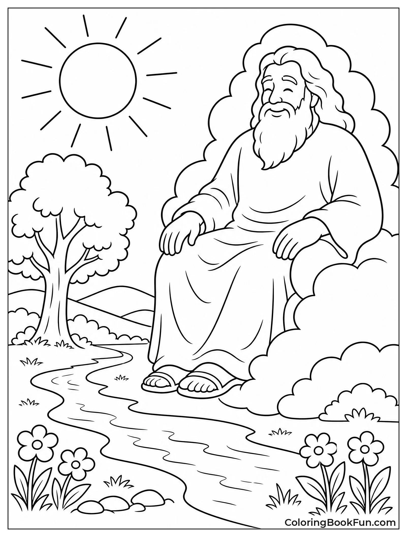 God Resting on the Sabbath