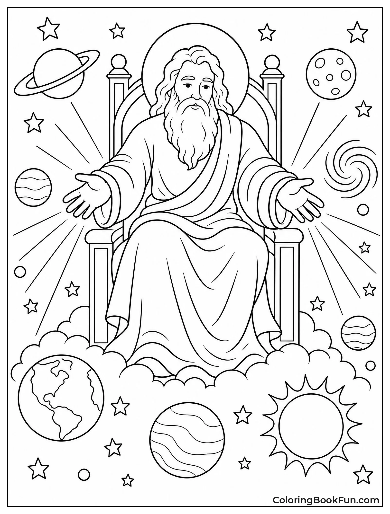 God Creating the Universe