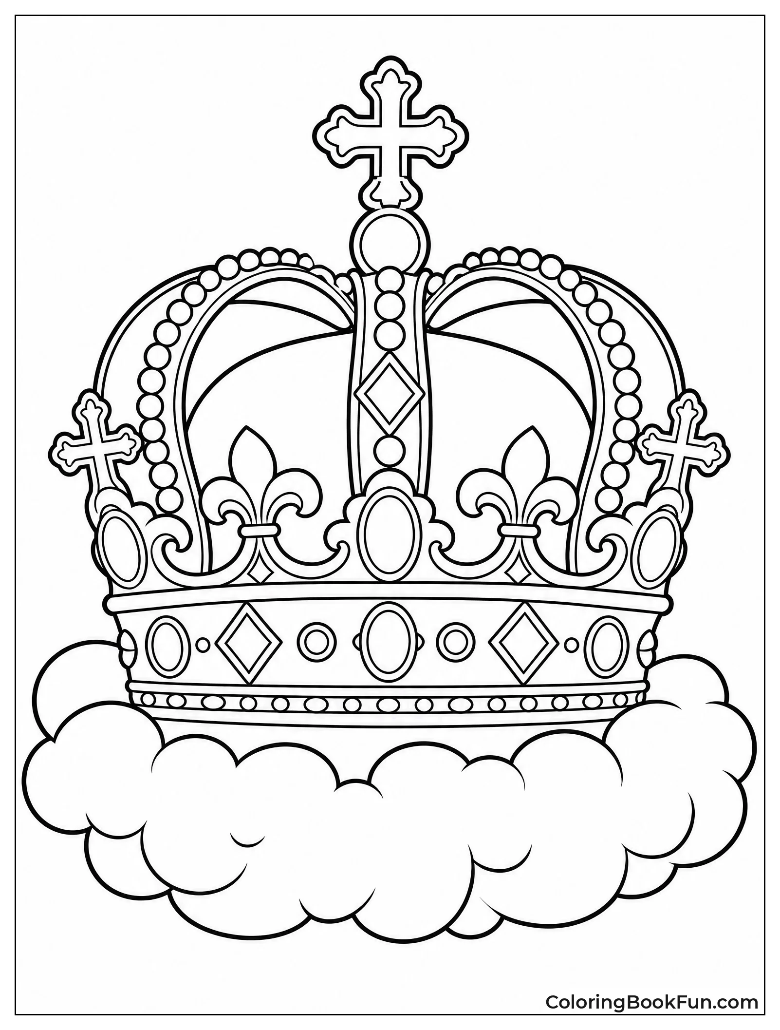 Golden Crown on a Cloud