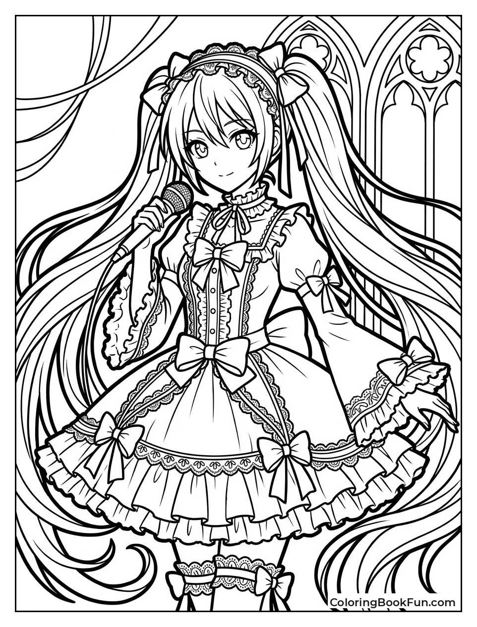 Miku Wears a Gothic Dress
