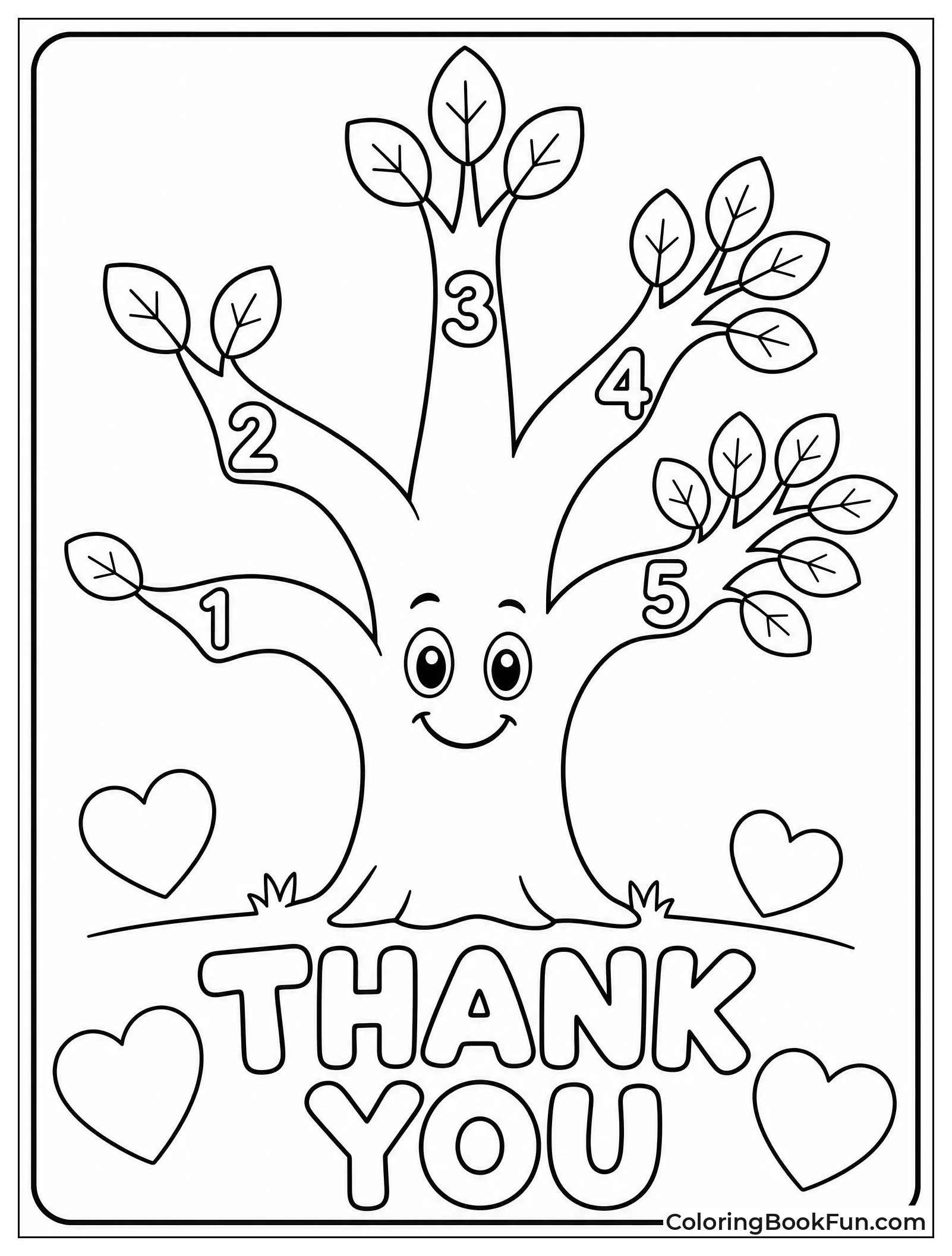 Tree with Numbered Branches