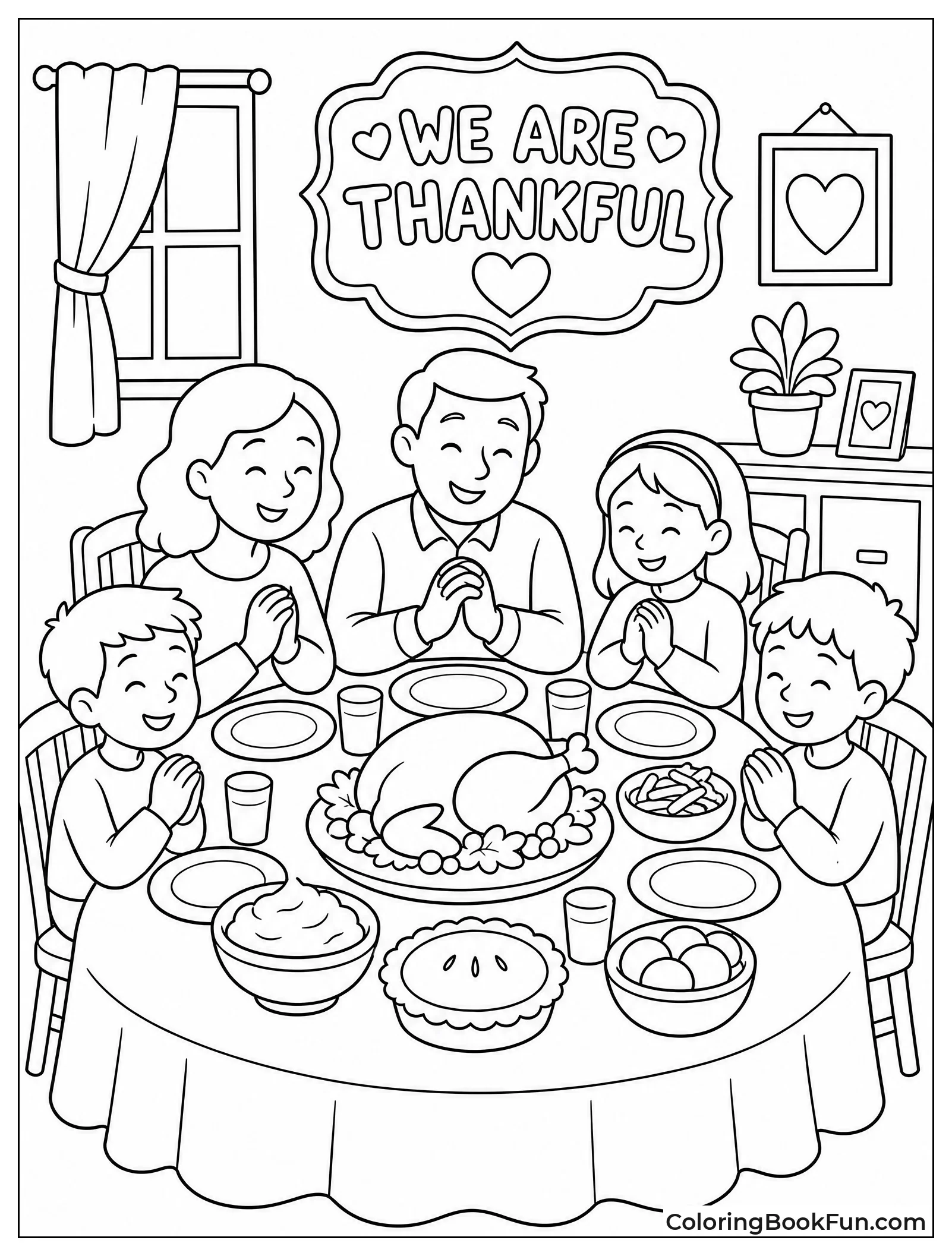 Family at Dinner Table