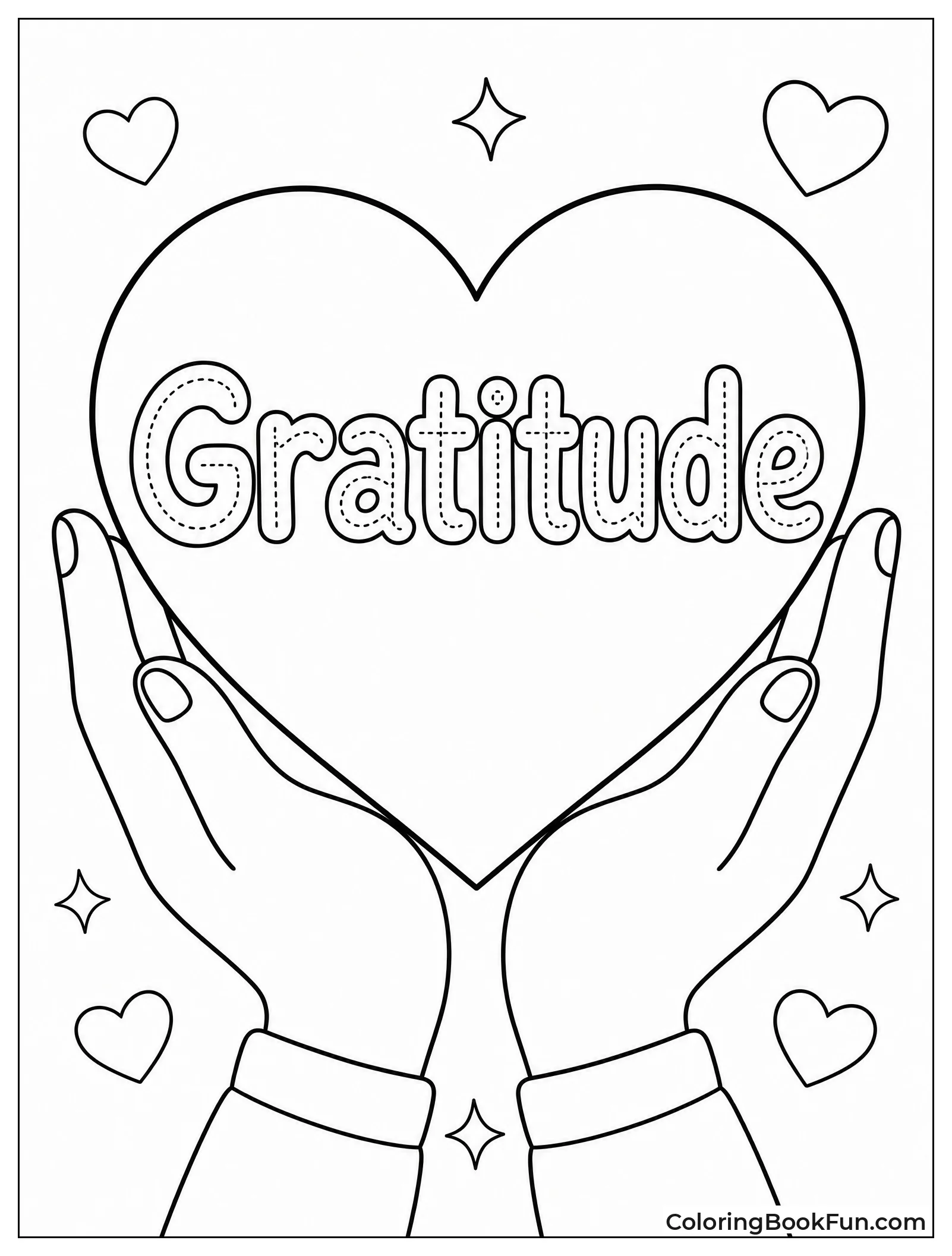 Hands Holding Grateful Heart