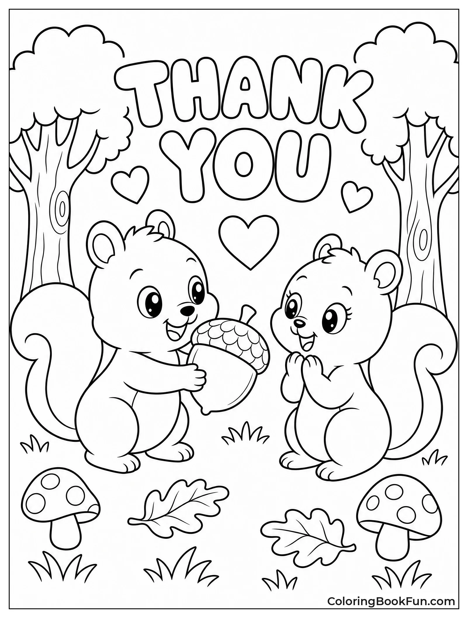 Squirrel Offering Acorn