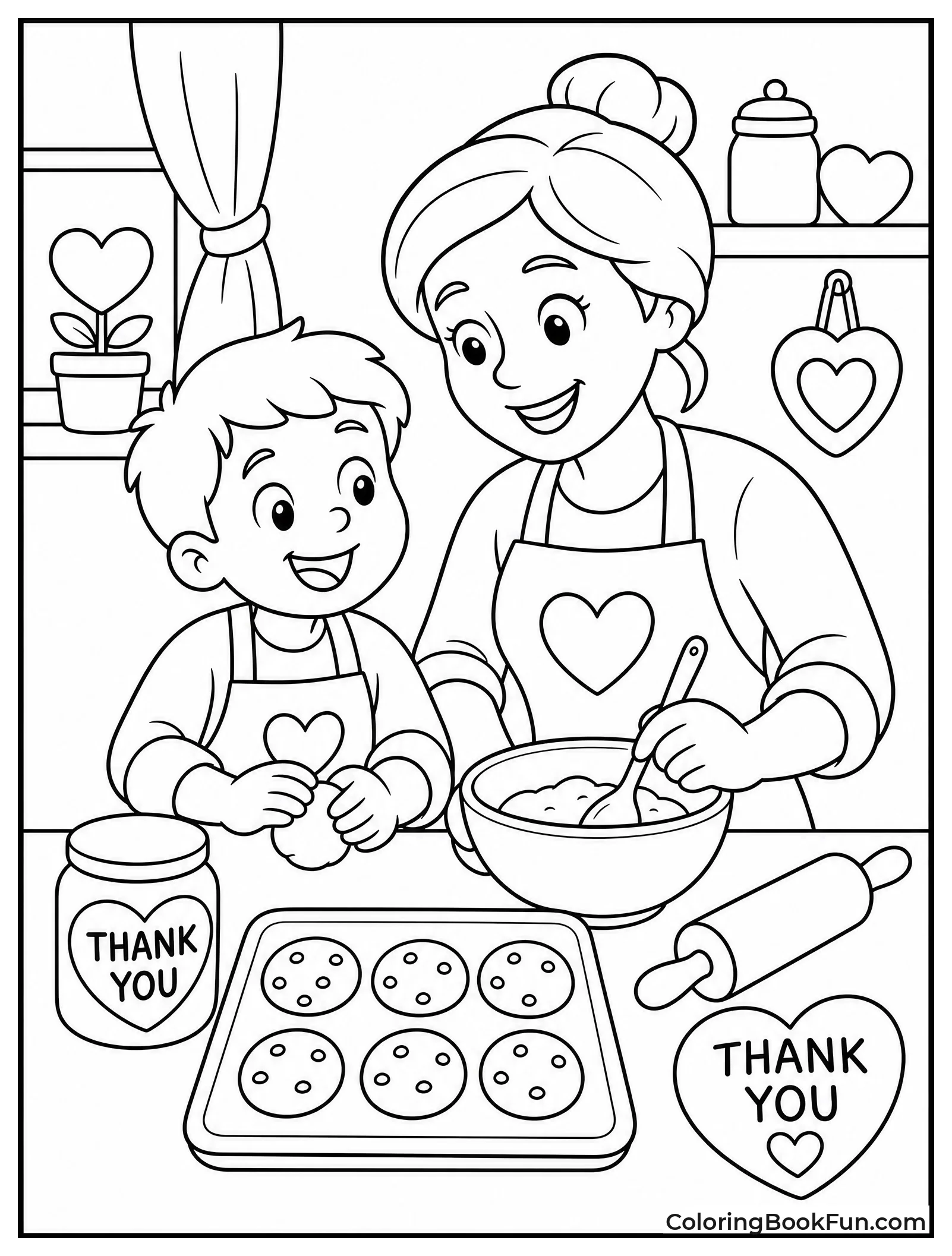 Baking Cookies with Parent