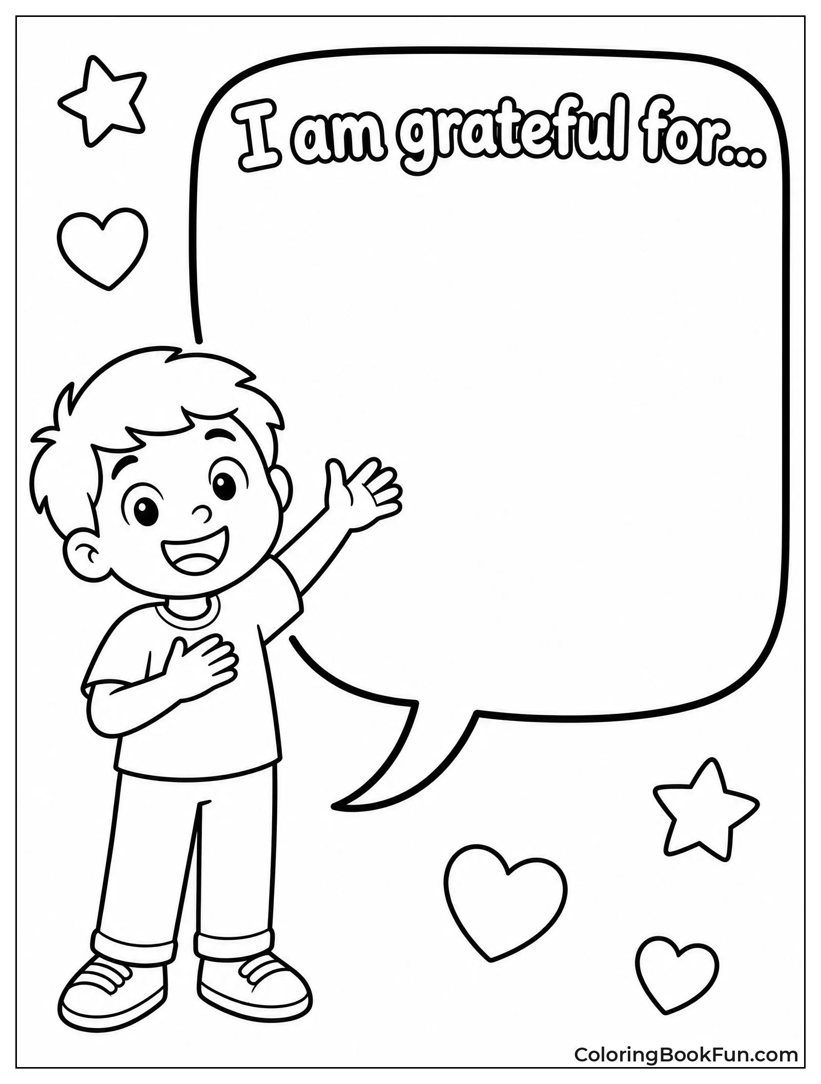 Child in Speech Bubble