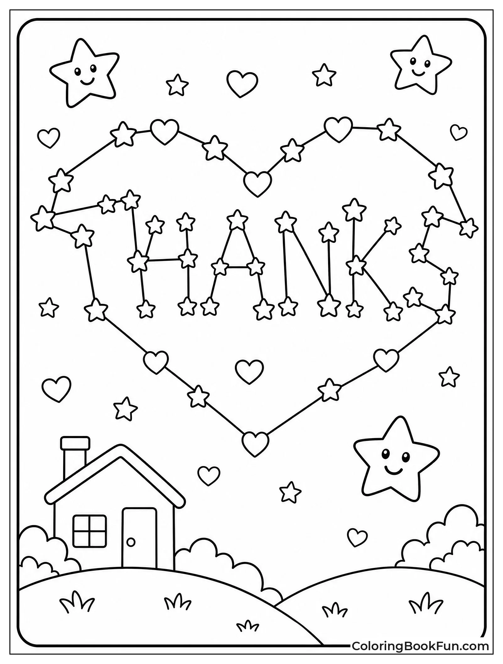Stars Forming Thanks Constellation