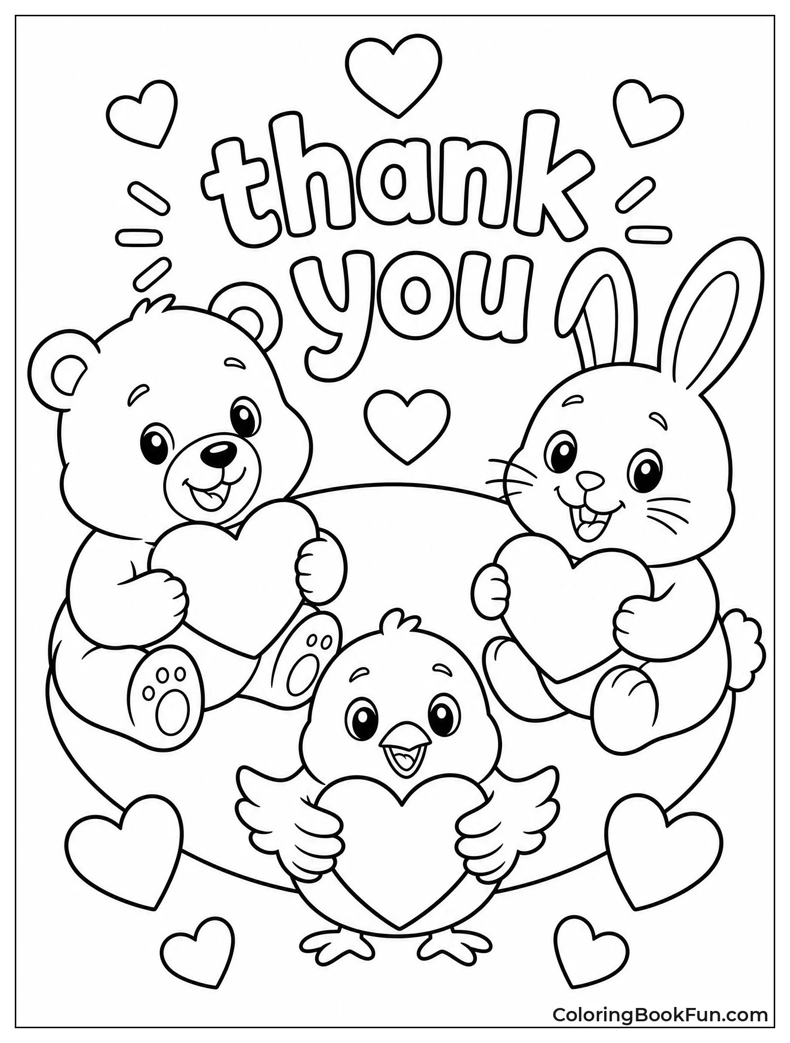 Circle of Thankful Animals