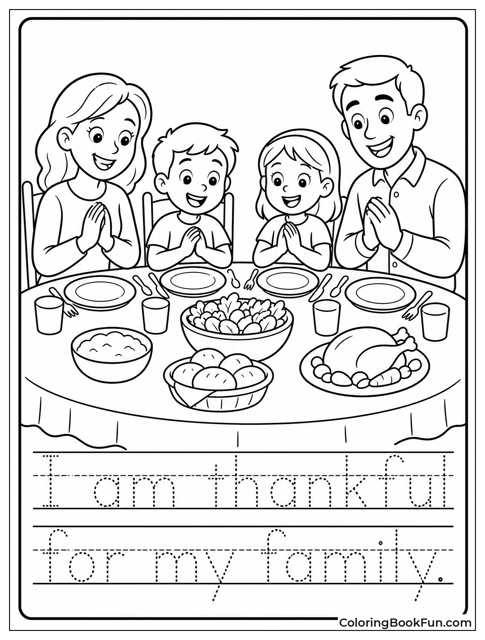 Family Dinner with Lines