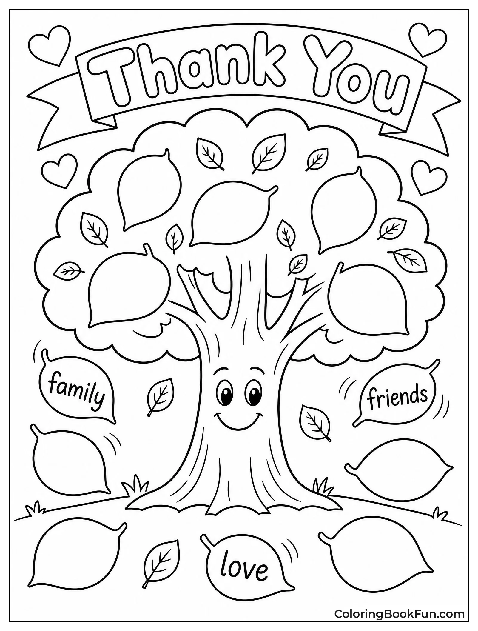 Tree with Falling Leaves