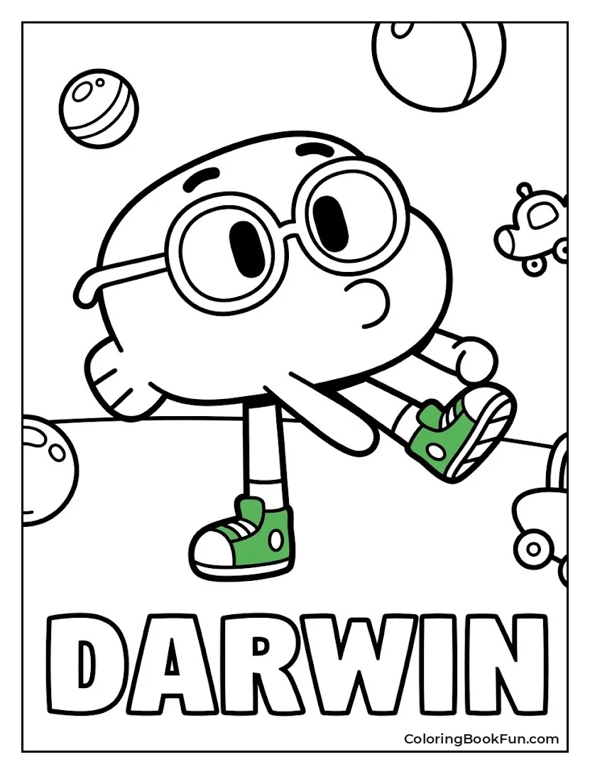 Darwin Shows off His Sneakers