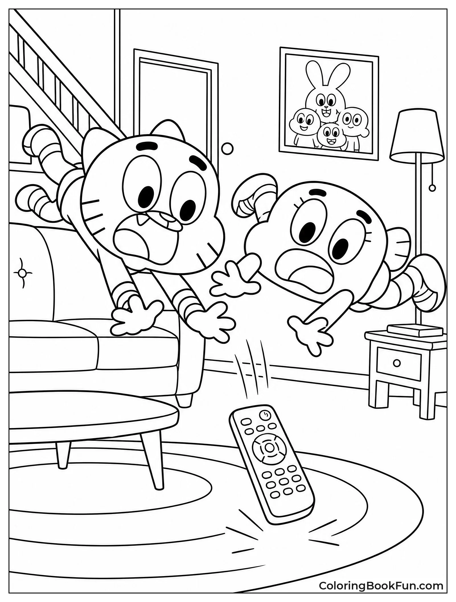 Gumball and Darwin Grab the Remote
