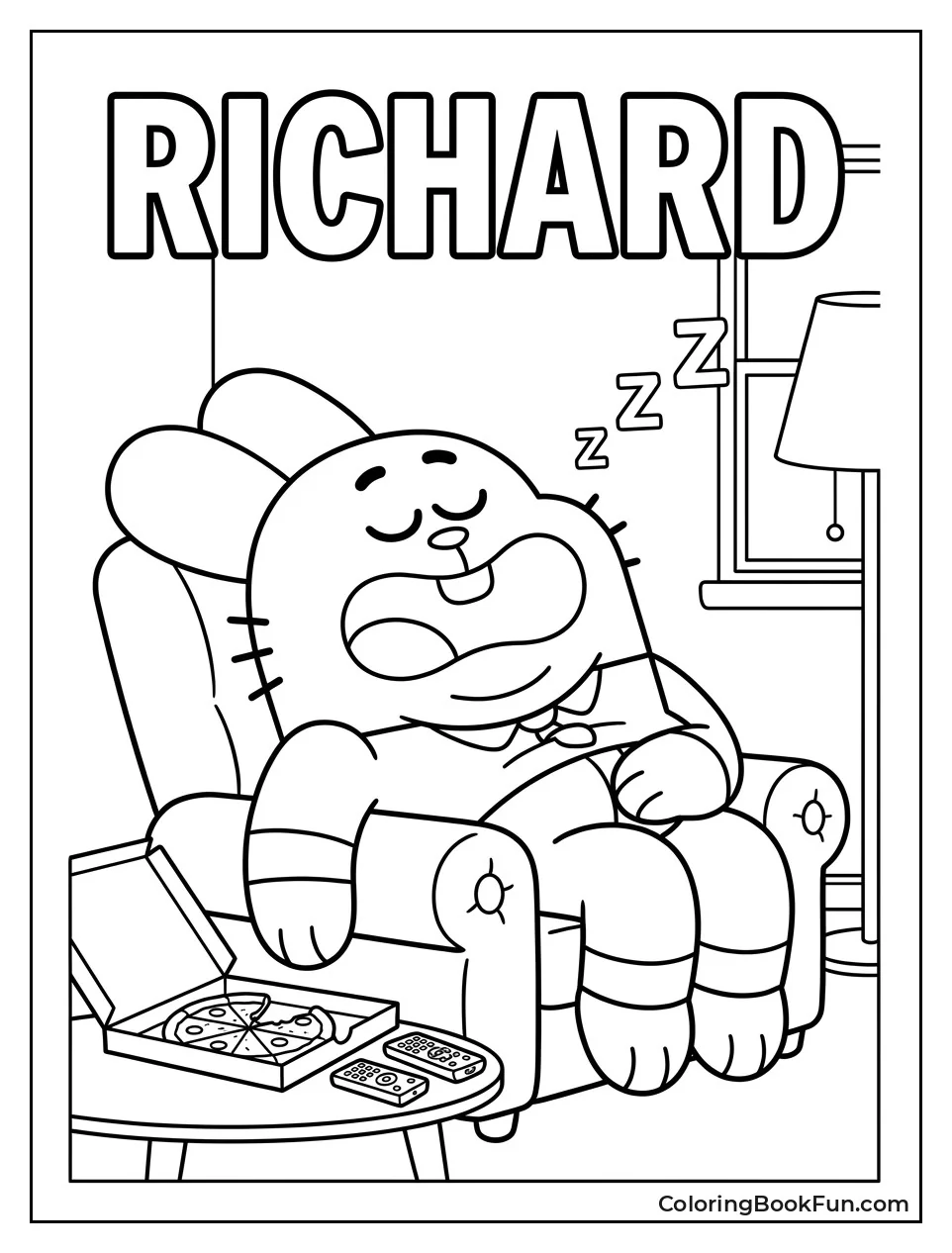 Richard Sleeps in His Chair