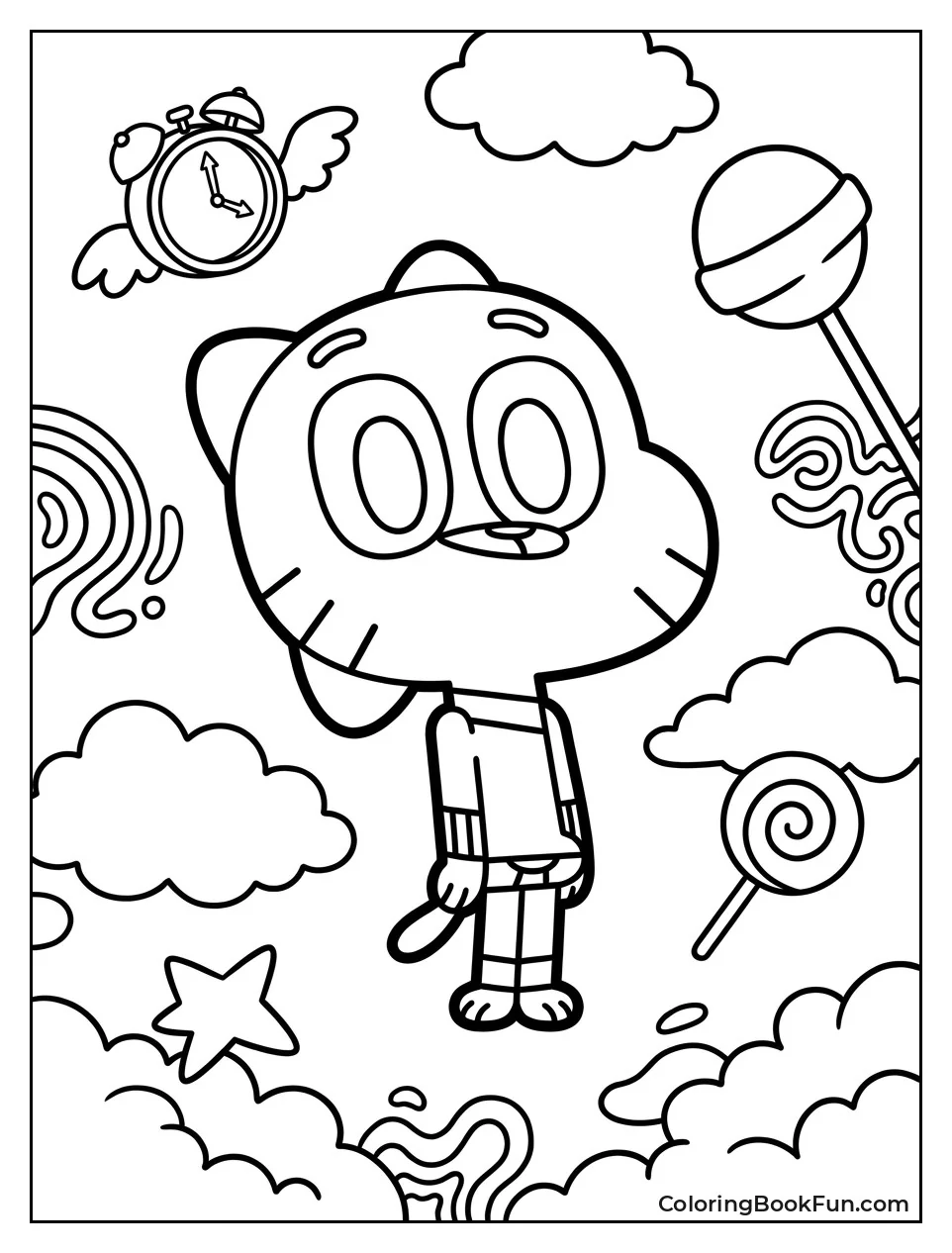 Gumball Dreams with Floating Clouds