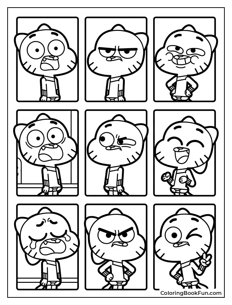 Gumball Makes Funny Face Collection