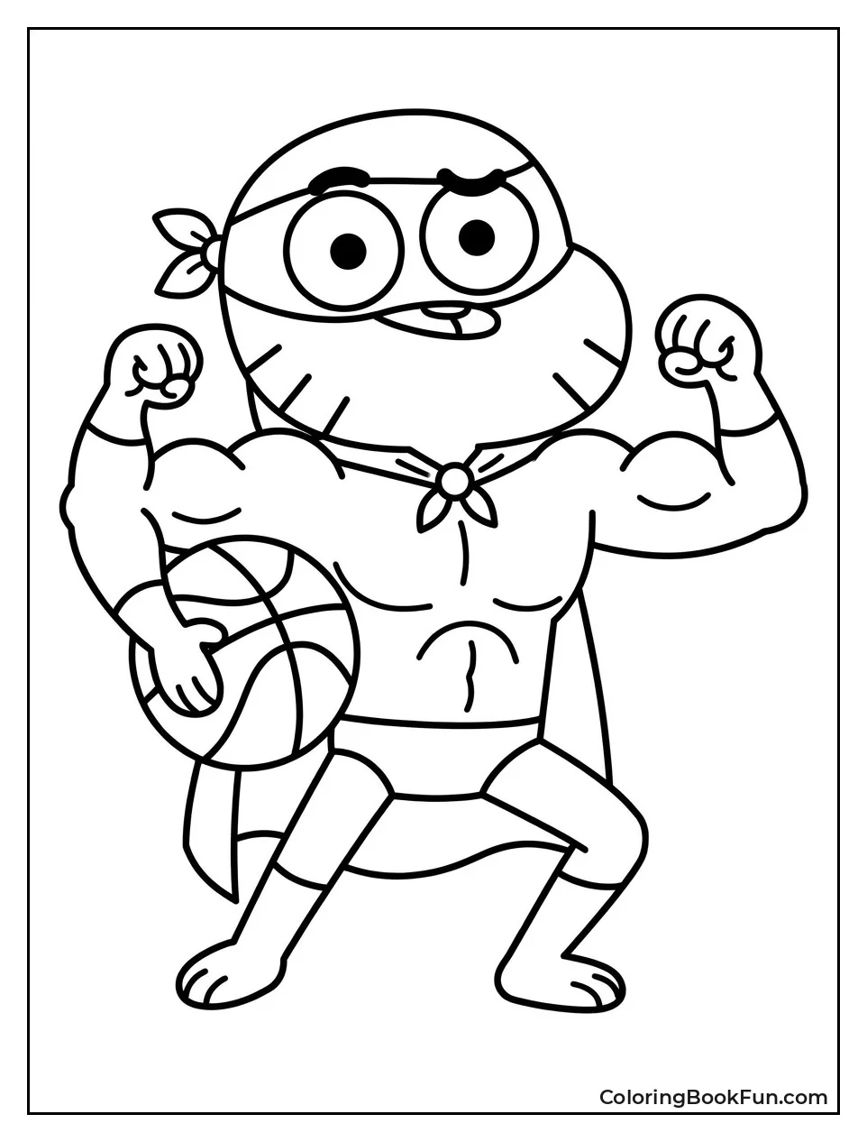 Tobias Flexes His Rainbow Muscles