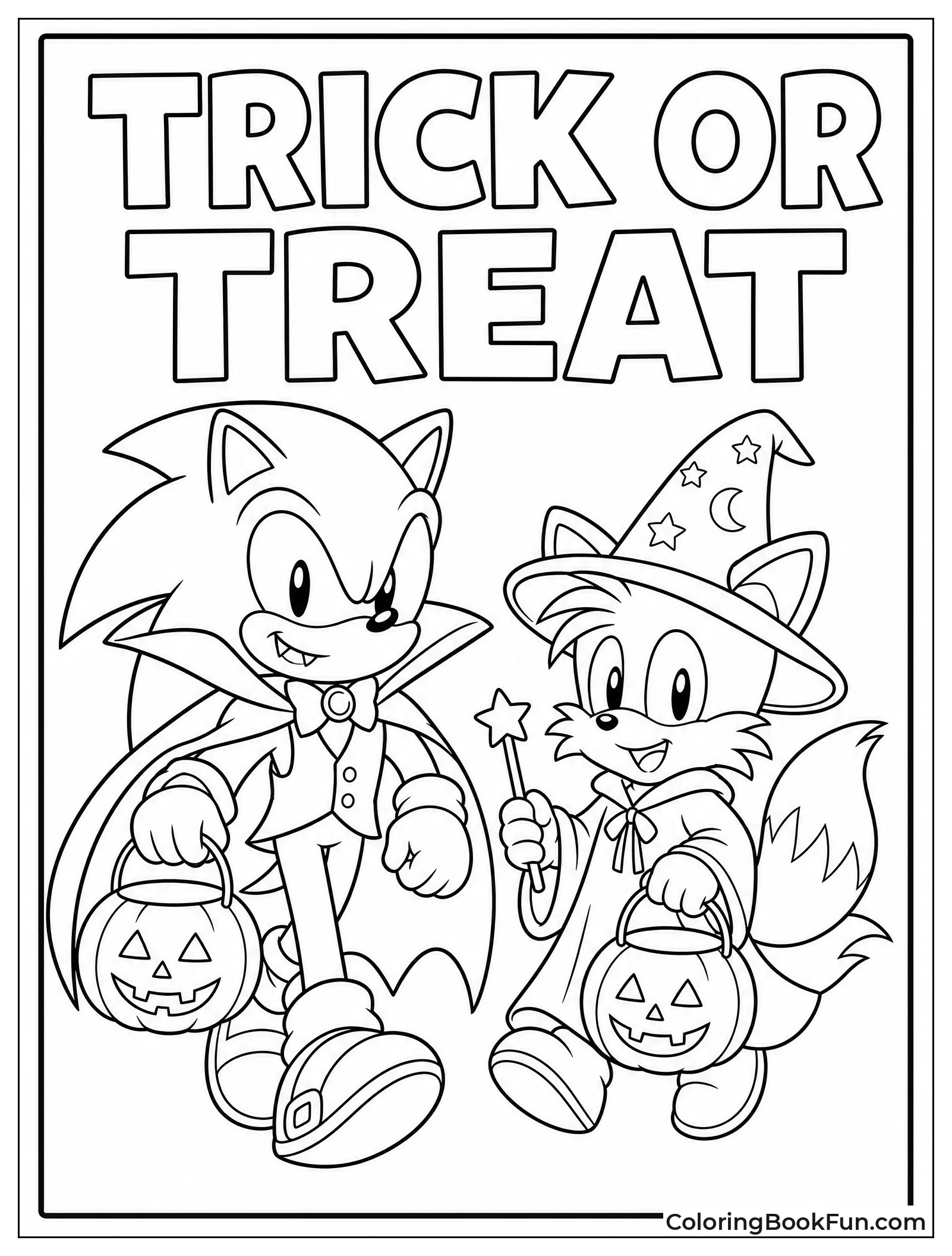Sonic and Tails Trick or Treat