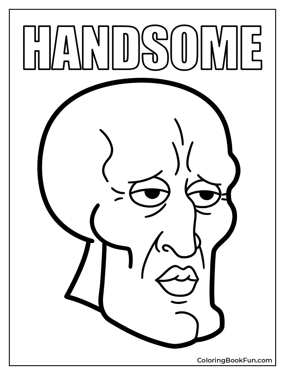 Handsome Squidward with Strong Jaw