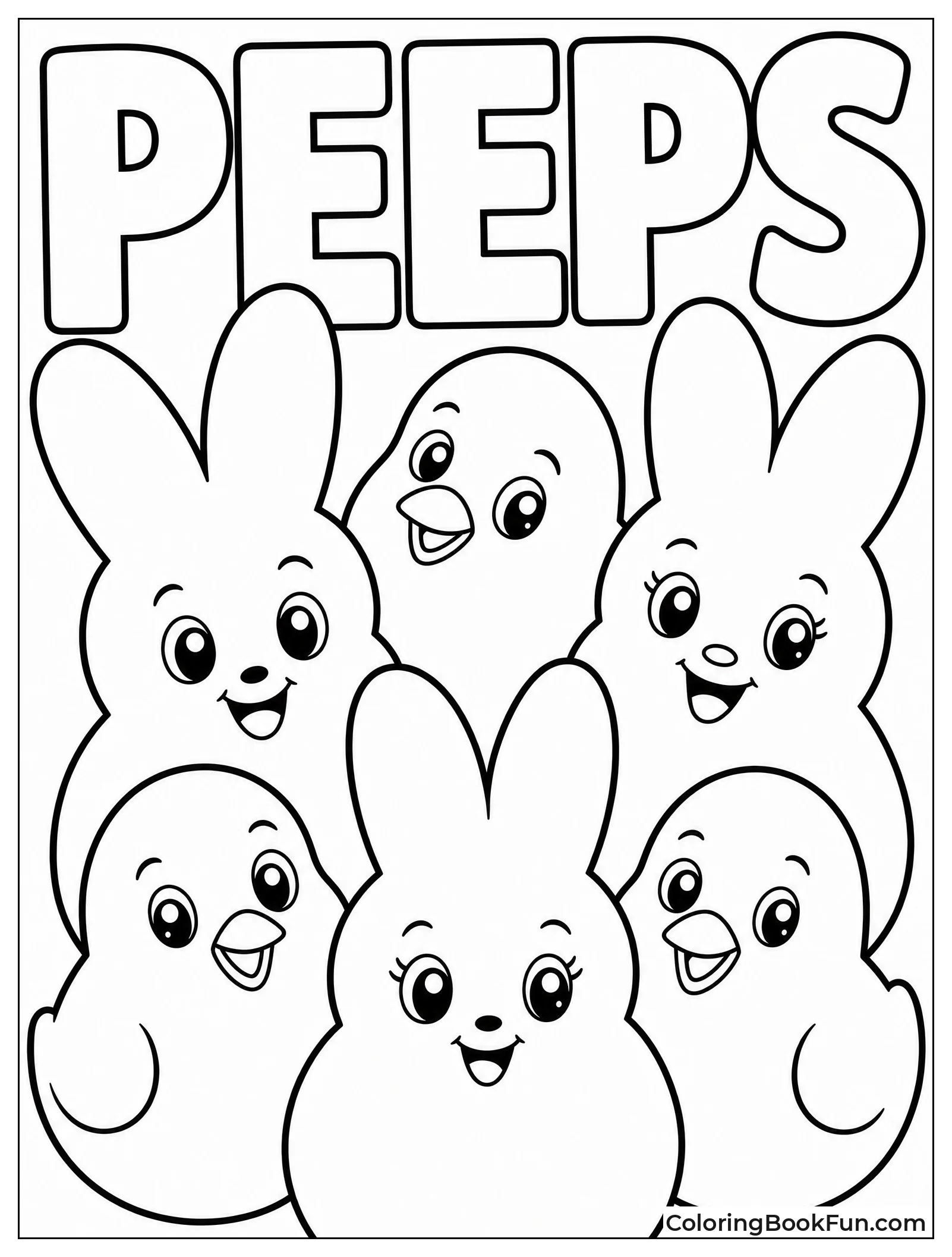 Smiling Peeps with Big Eyes