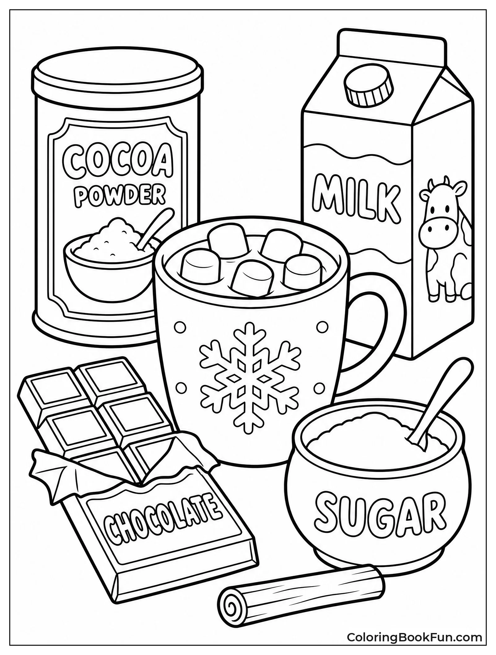 Cocoa Powder and Milk Ingredients