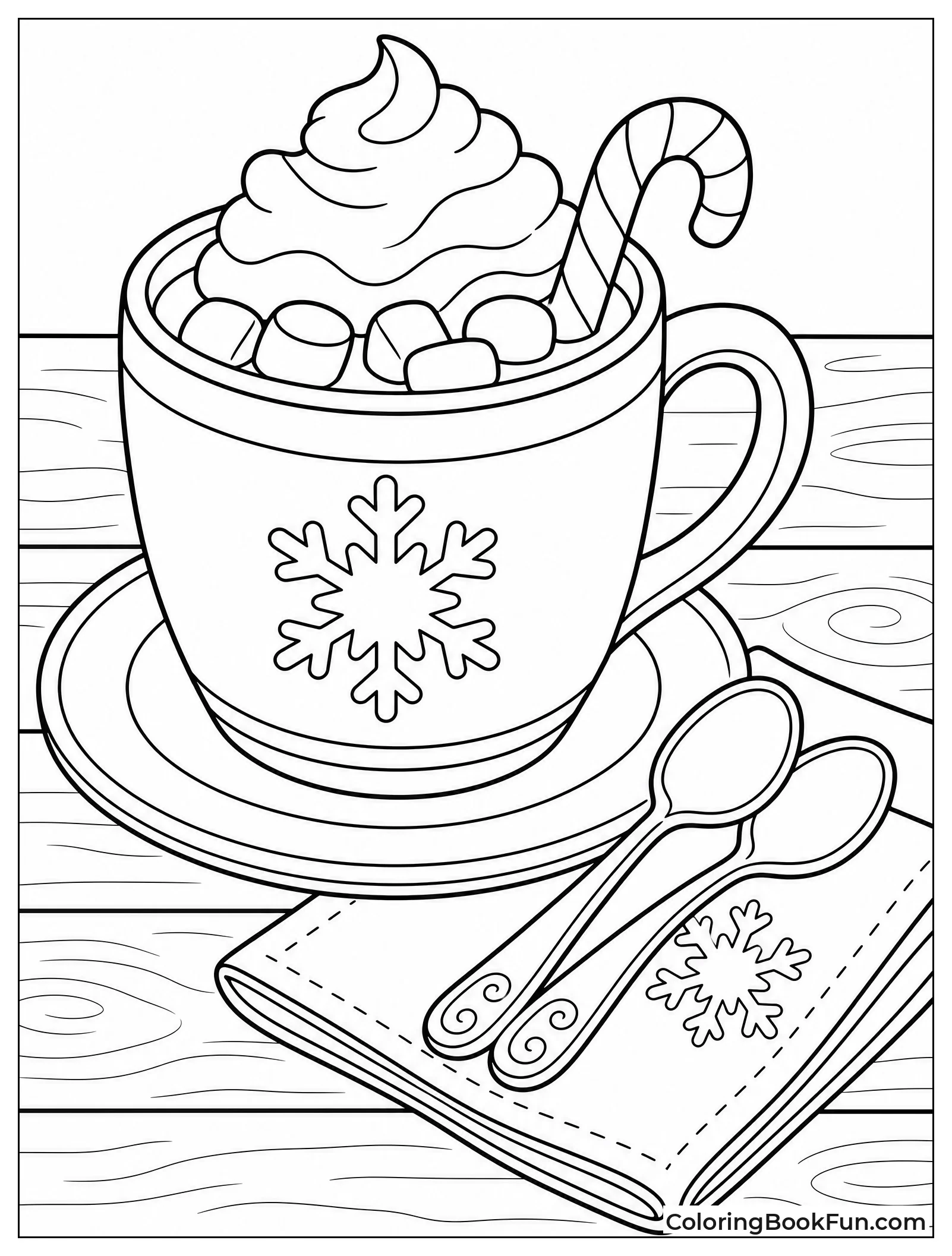 Mug with Spoons and Napkins