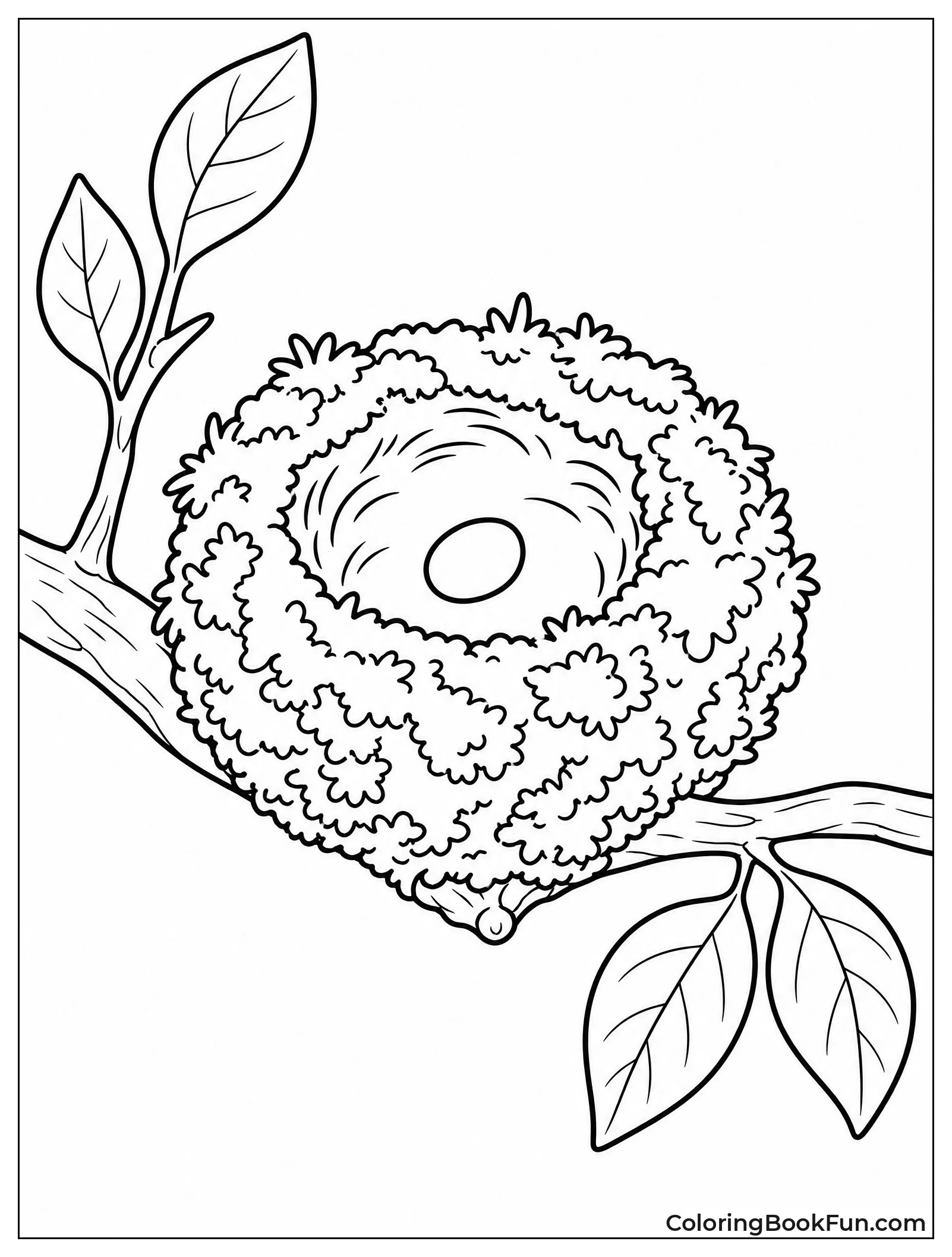Tiny Egg Sitting in Nest