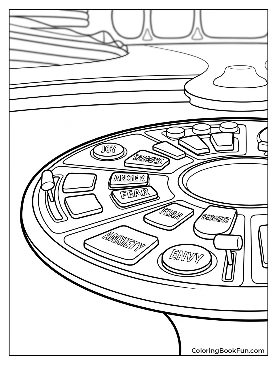 Colorful Buttons on the Console