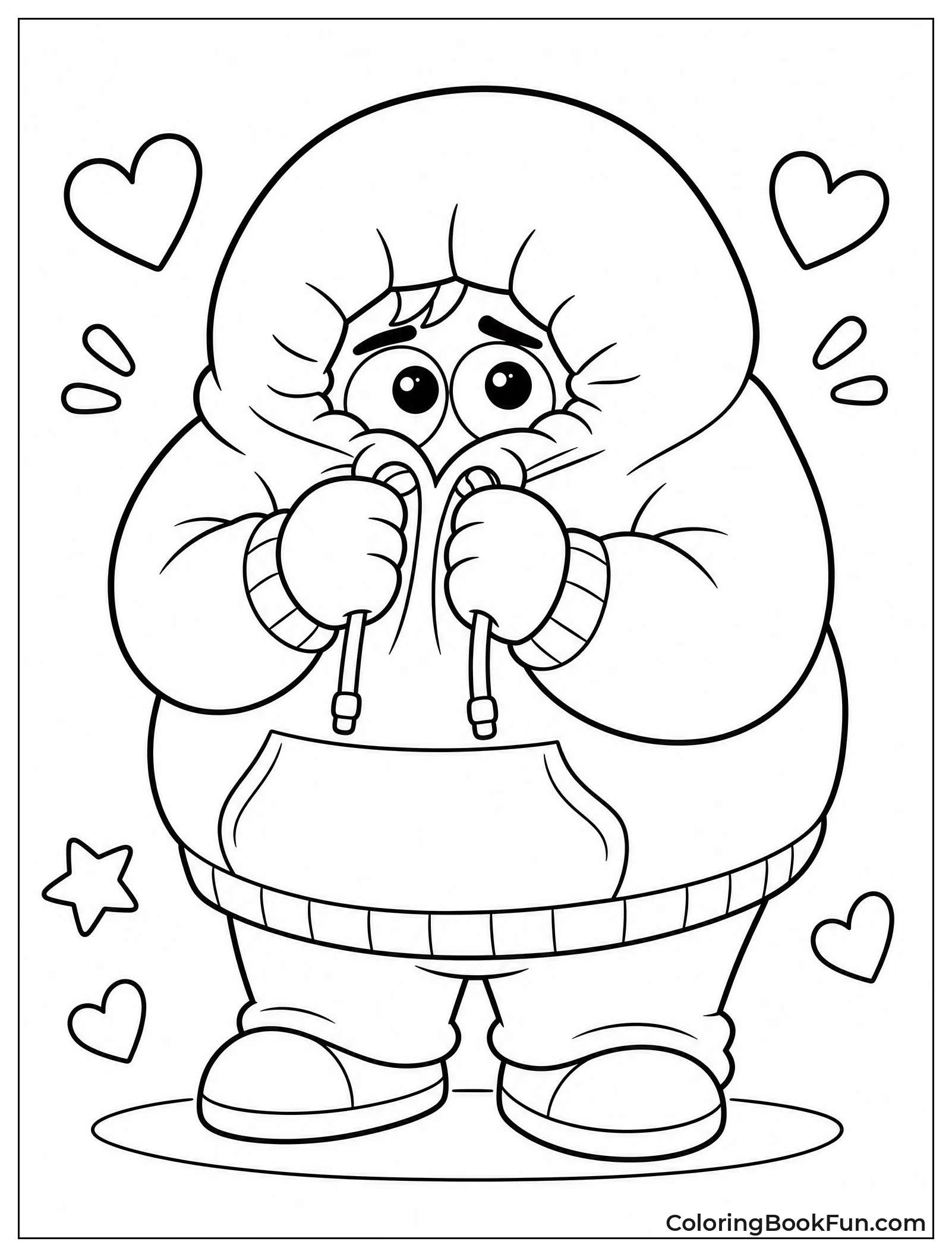 Embarrassment Hiding in His Hoodie