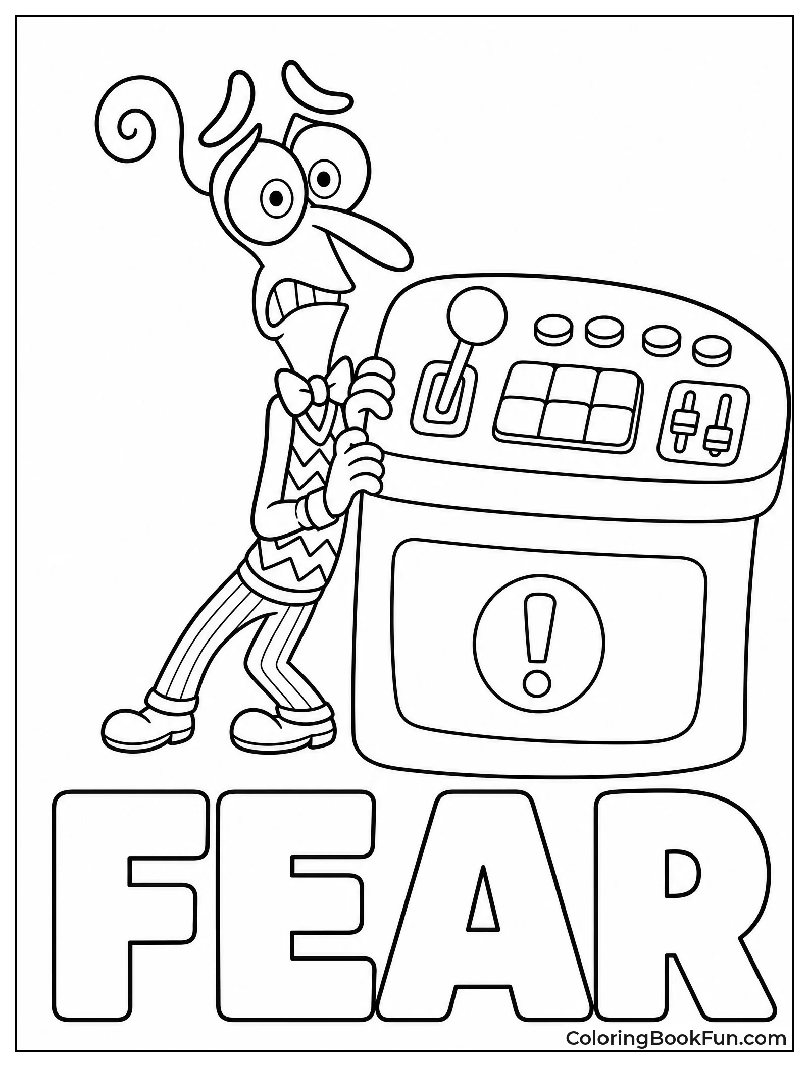 Fear Peeking from Behind Console