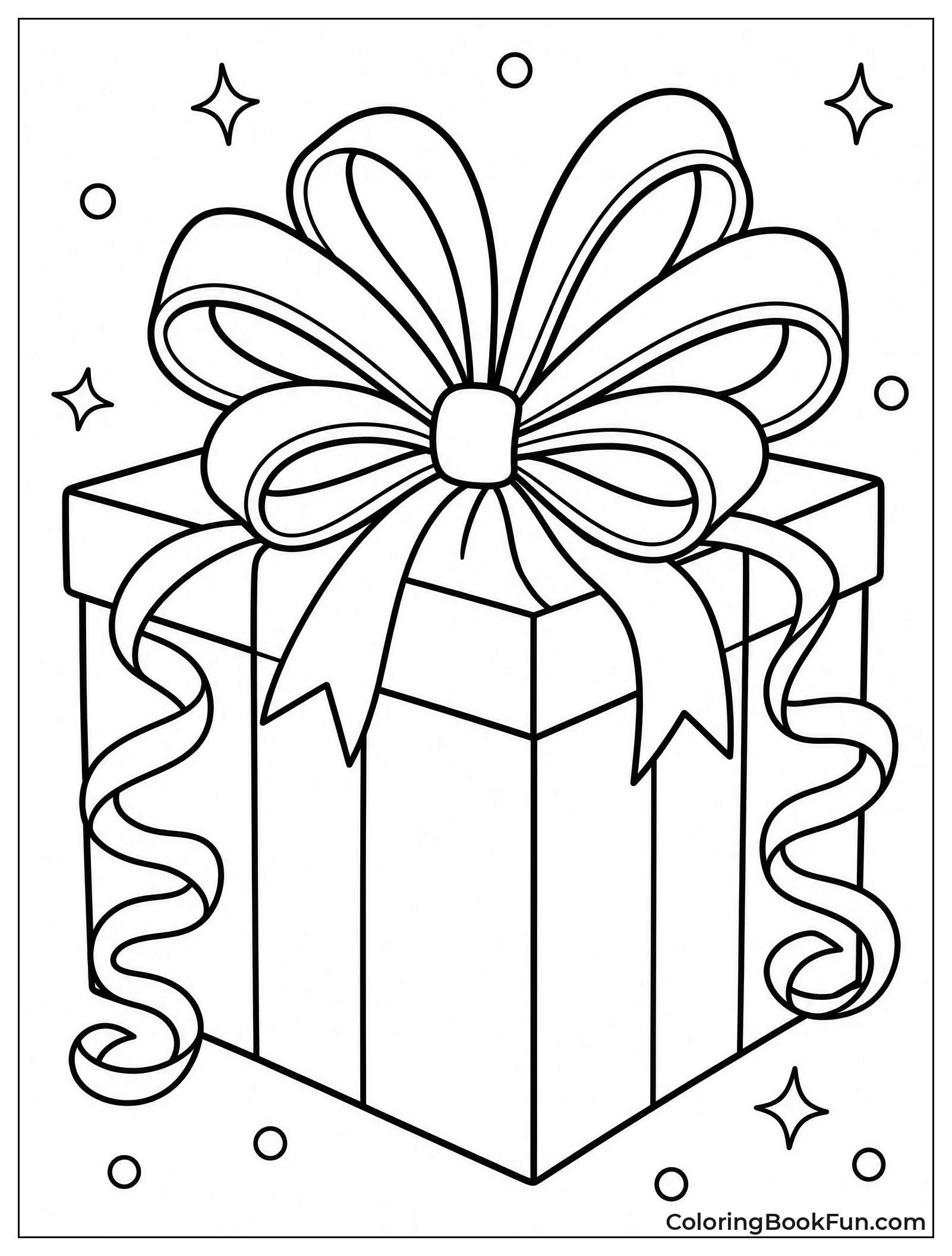 Intricate Bow on a Gift Box