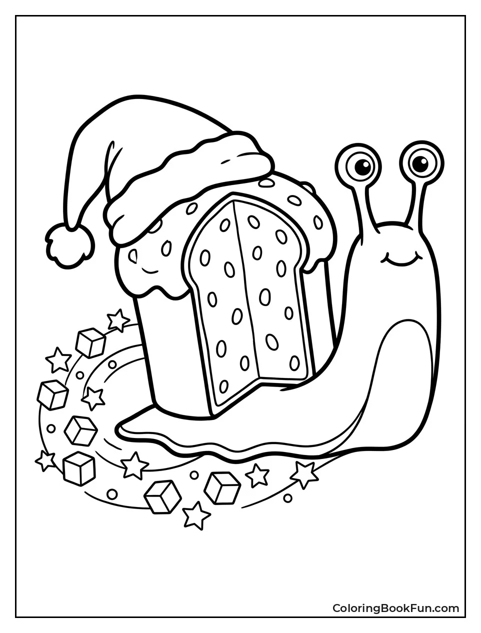 Snail Wears Panettone Shell Hat