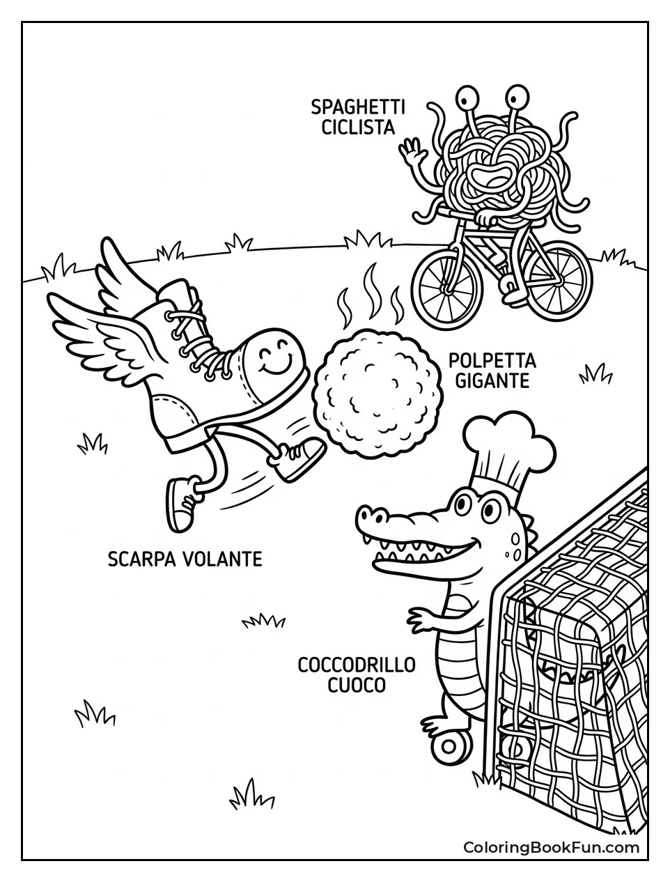Creatures Kick Giant Meatball Ball