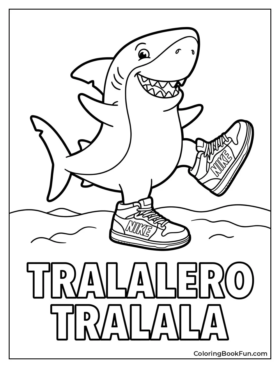 Three Legged Shark Strikes Pose