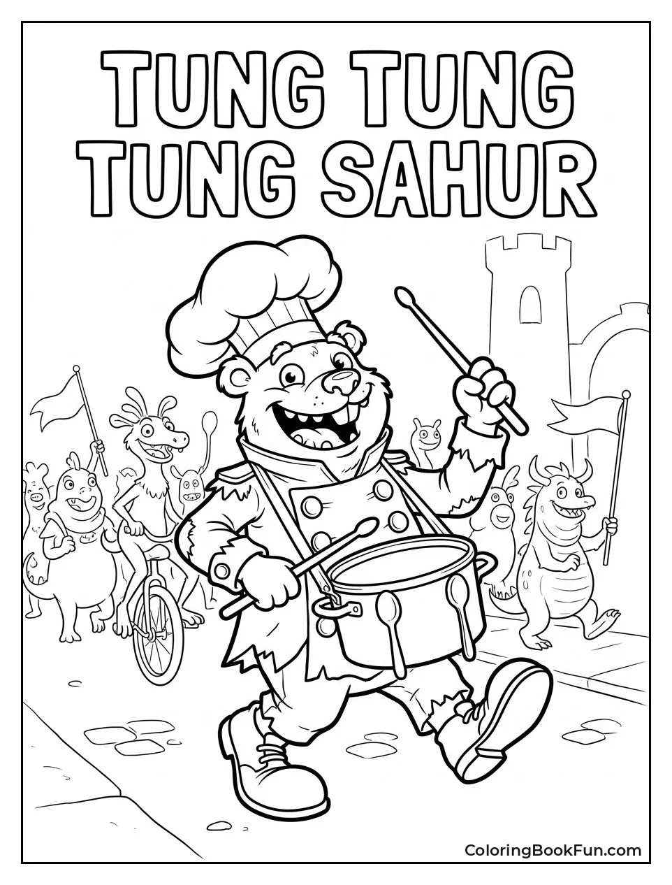 Animal Marches with Drum Hat