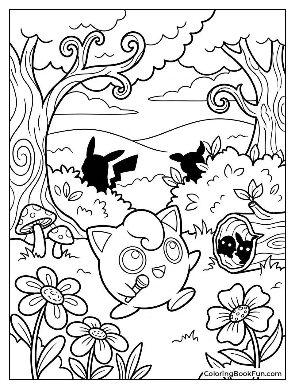 Jigglypuff Explores a Magical Forest