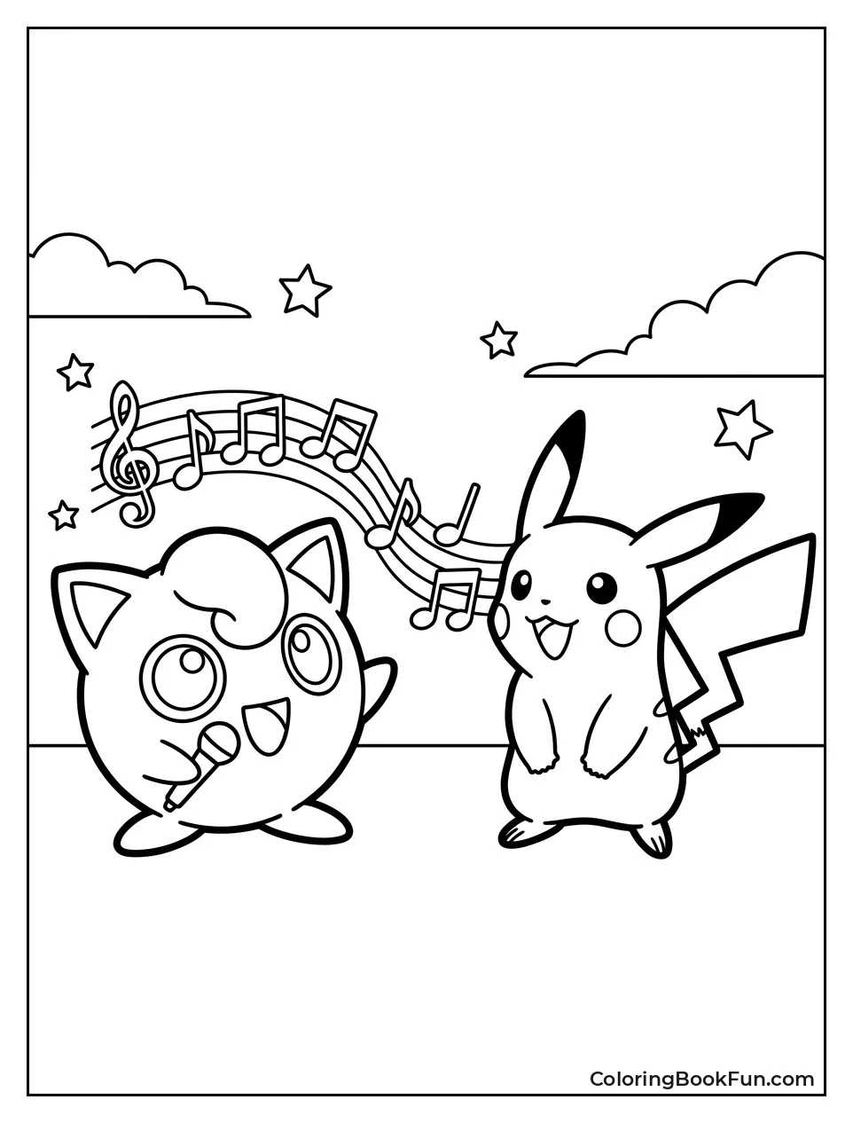 Jigglypuff Sings a Duet with Pikachu