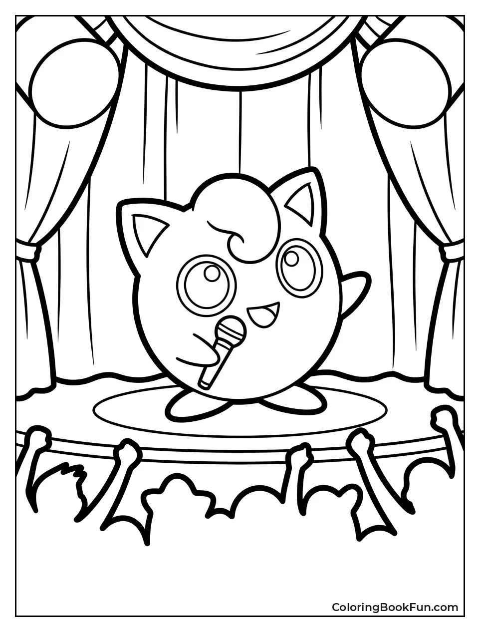 Jigglypuff Performs on a Big Stage