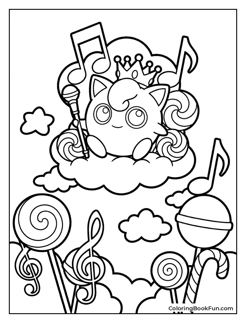 Jigglypuff Rules a Candy Dream World