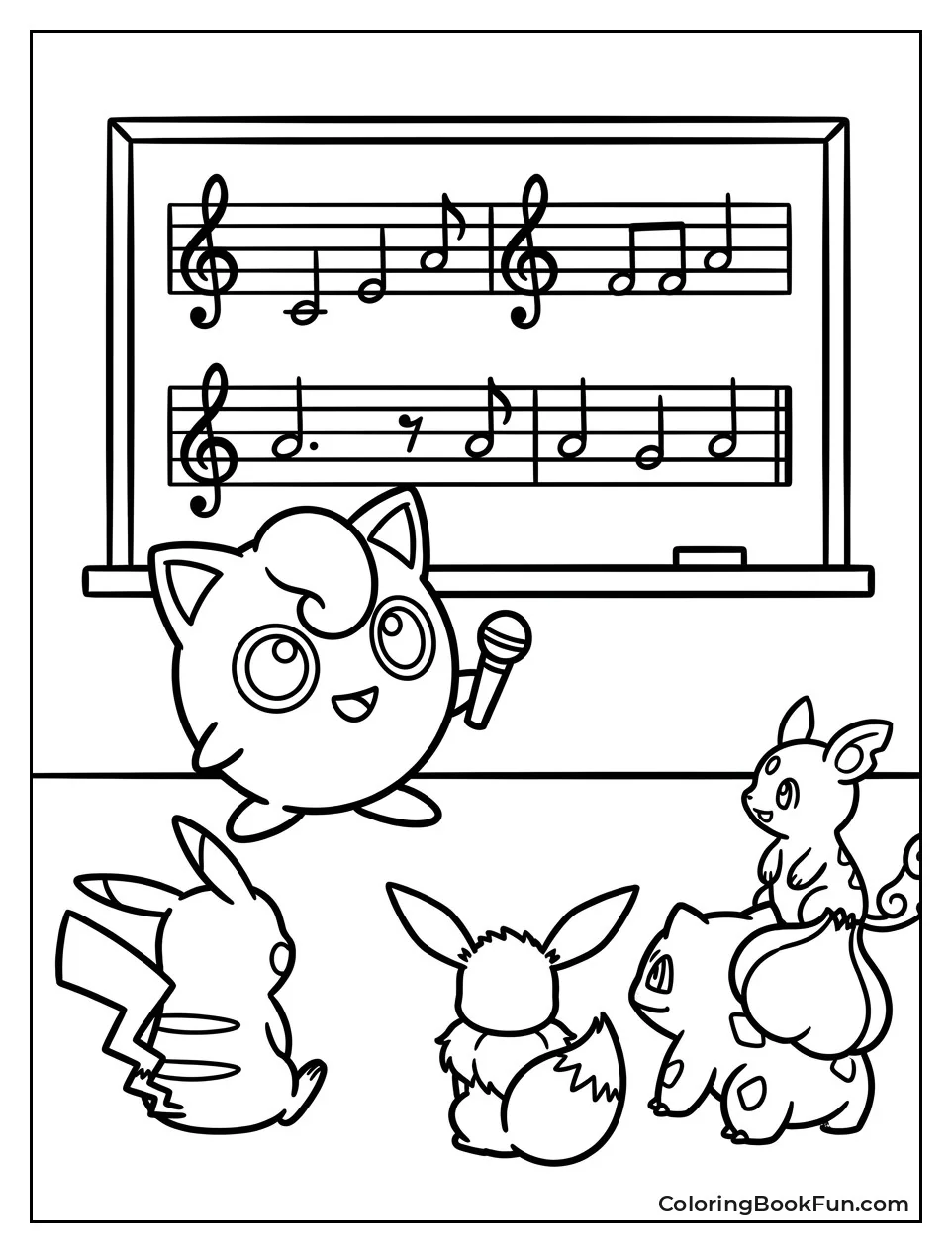 Jigglypuff Teaches Music to Friends