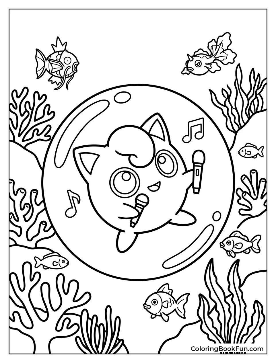 Jigglypuff Floats in an Underwater Bubble