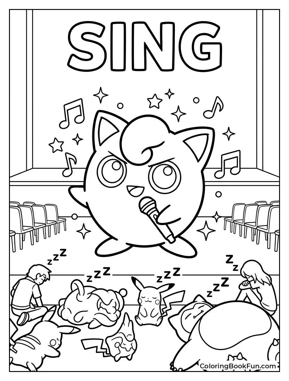 Jigglypuff Holds Its Marker with Sparkles