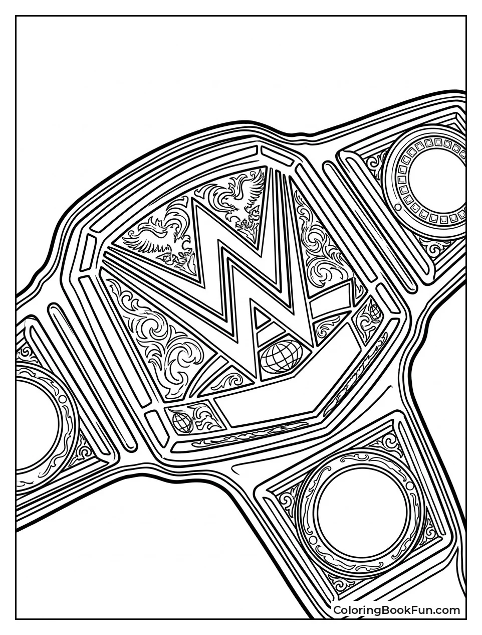 Detailed Wwe Championship Belt Close Up