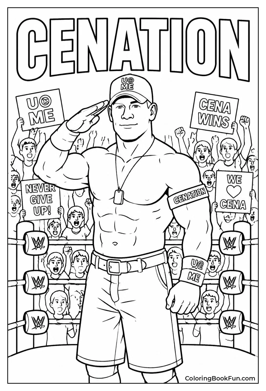 Fans Chanting Cenation in Crowd