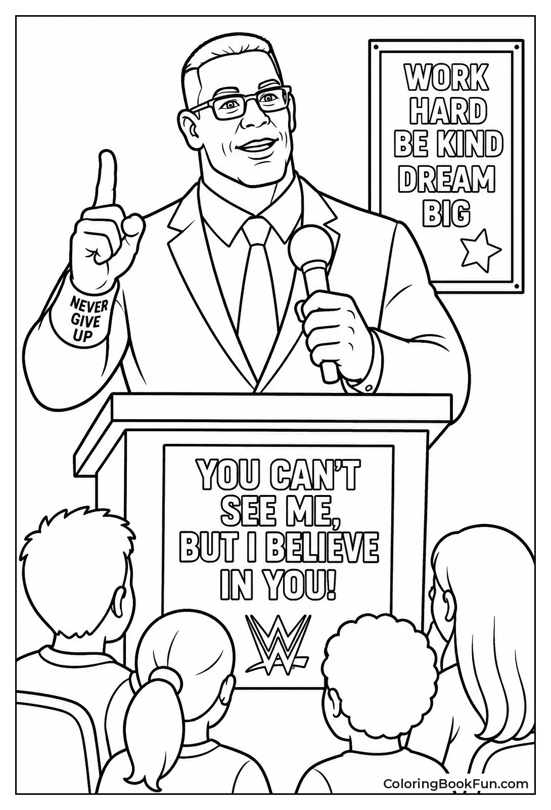 John Cena Giving Speech to Students