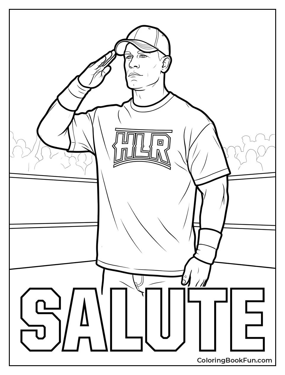 John Cena Giving Military Salute Pose