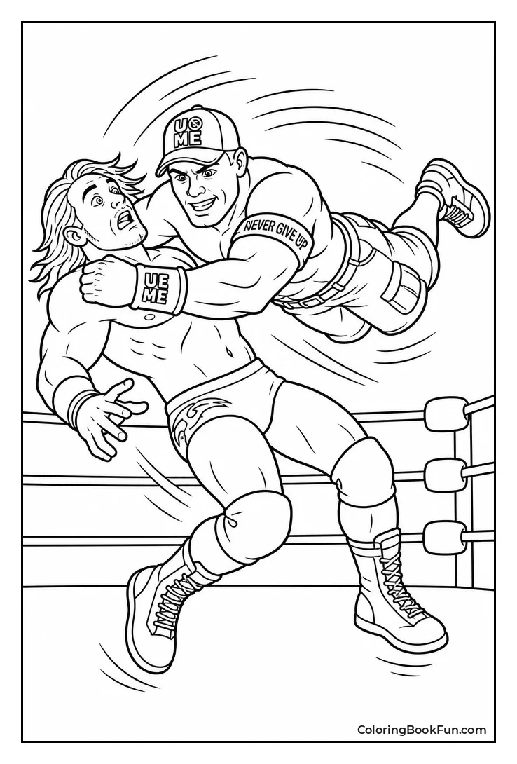 John Cena Crashing with Shoulder Tackle