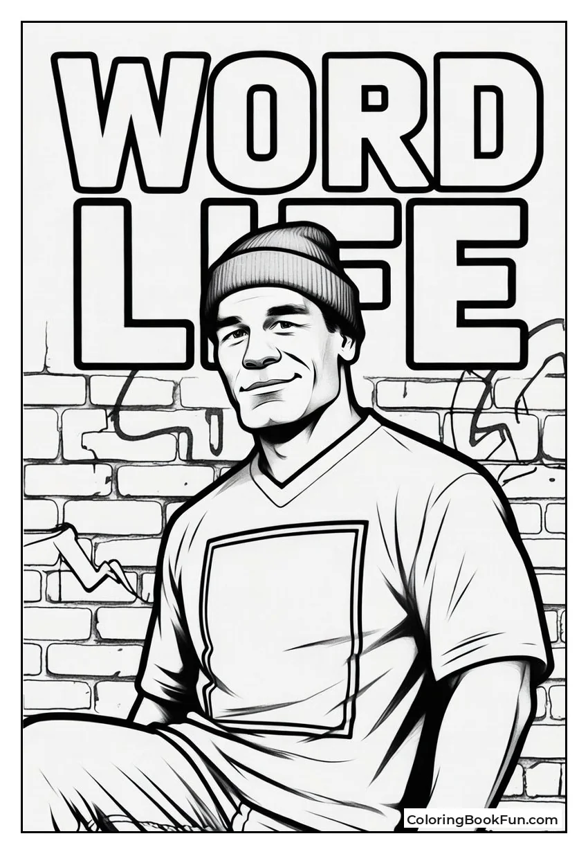 John Cena by Graffiti Brick Wall
